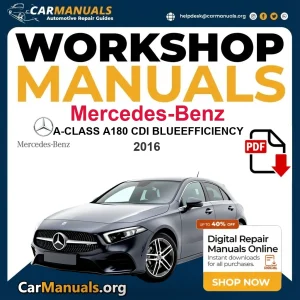 Mercedes Benz A Class A Cdi Blueefficiency - car workshop repair manual