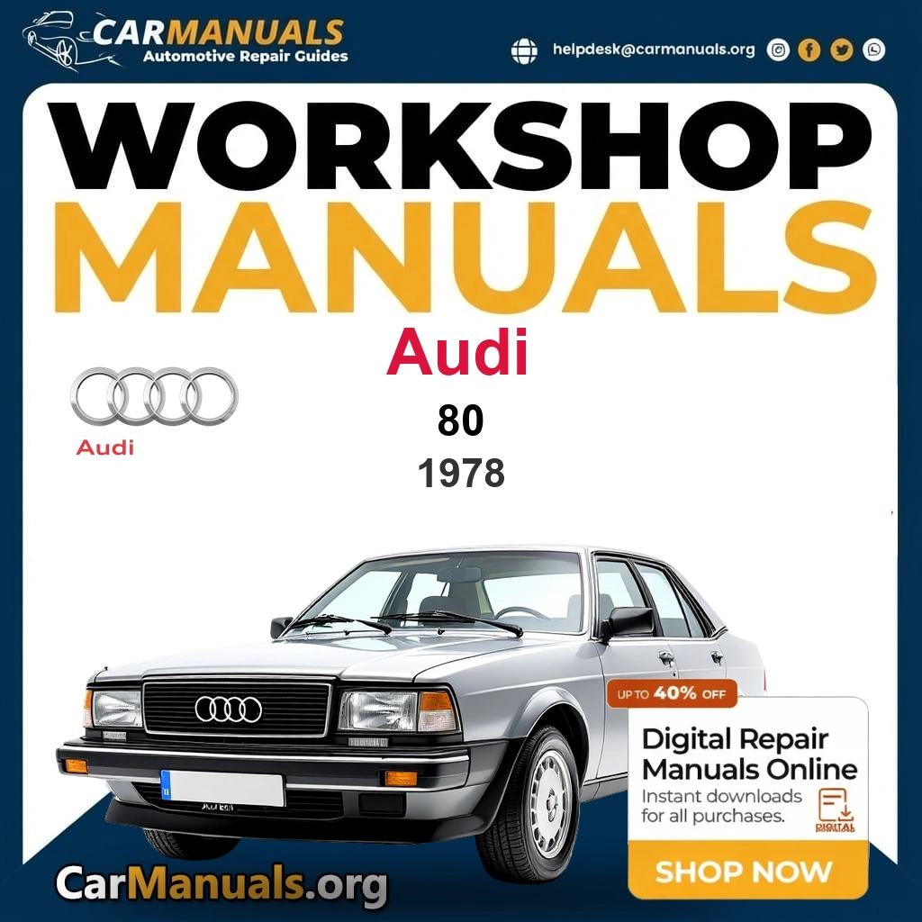 Audi 80 1978 Workshop Service and Repair Manual Download Complete Technical Guide for Fixing, Maintenance & Troubleshooting