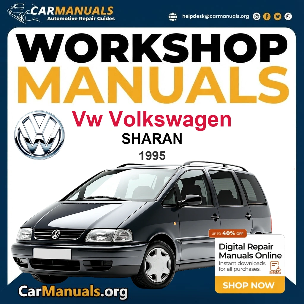 VW Volkswagen Sharan 1995 Workshop Service and Repair Manual Download Complete Technical Guide for Fixing, Maintenance & Troubleshooting