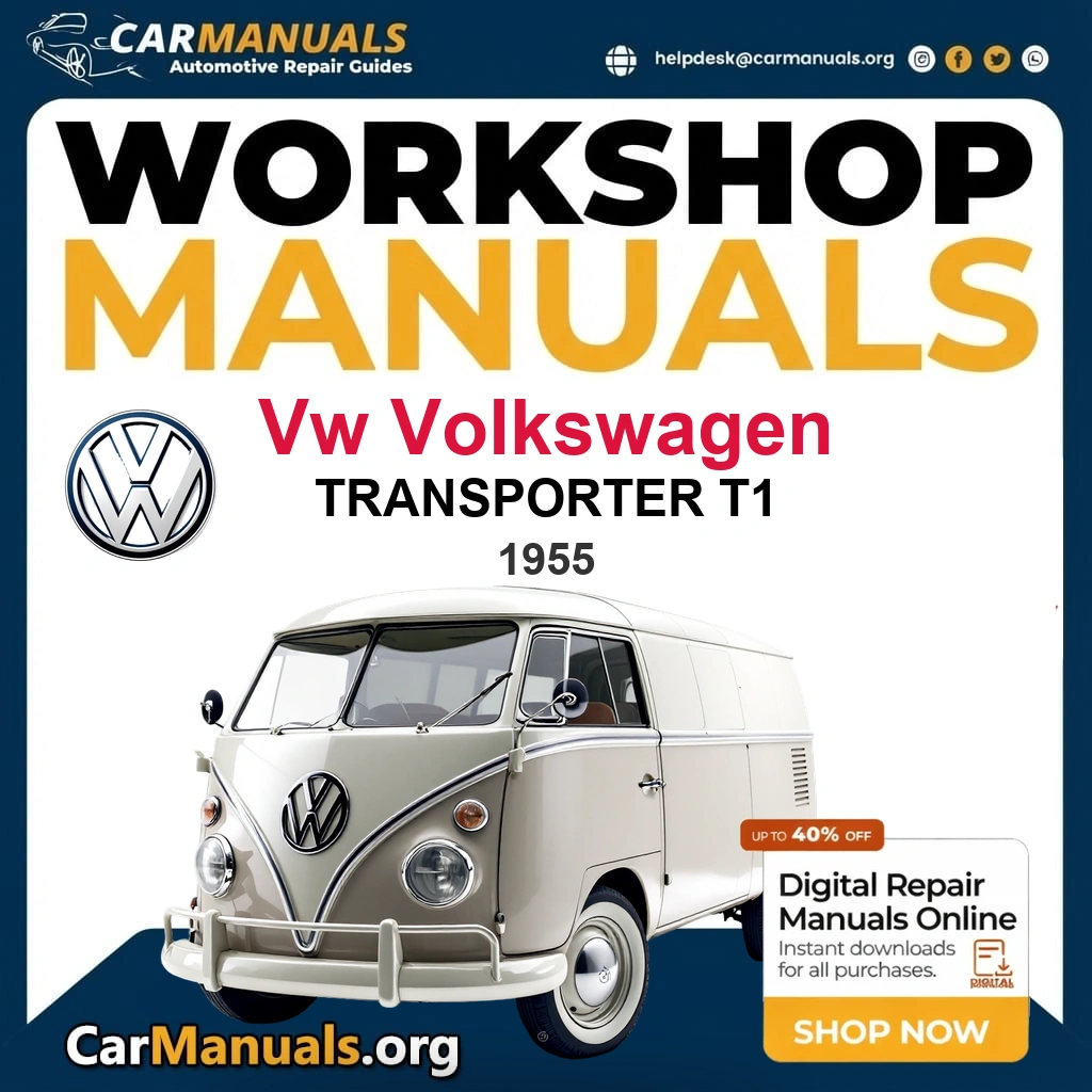 VW Volkswagen Transporter T1 1955 Workshop Service and Repair Manual Download Complete Technical Guide for Fixing, Maintenance & Troubleshooting