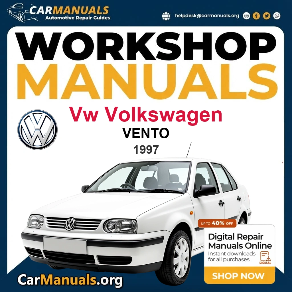 VW Volkswagen Vento 1997 Workshop Service and Repair Manual Download Complete Technical Guide for Fixing, Maintenance & Troubleshooting