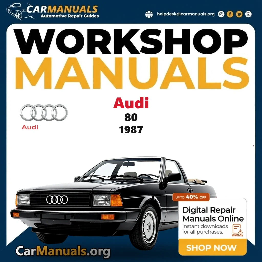 Audi 80 1987 workshop manual