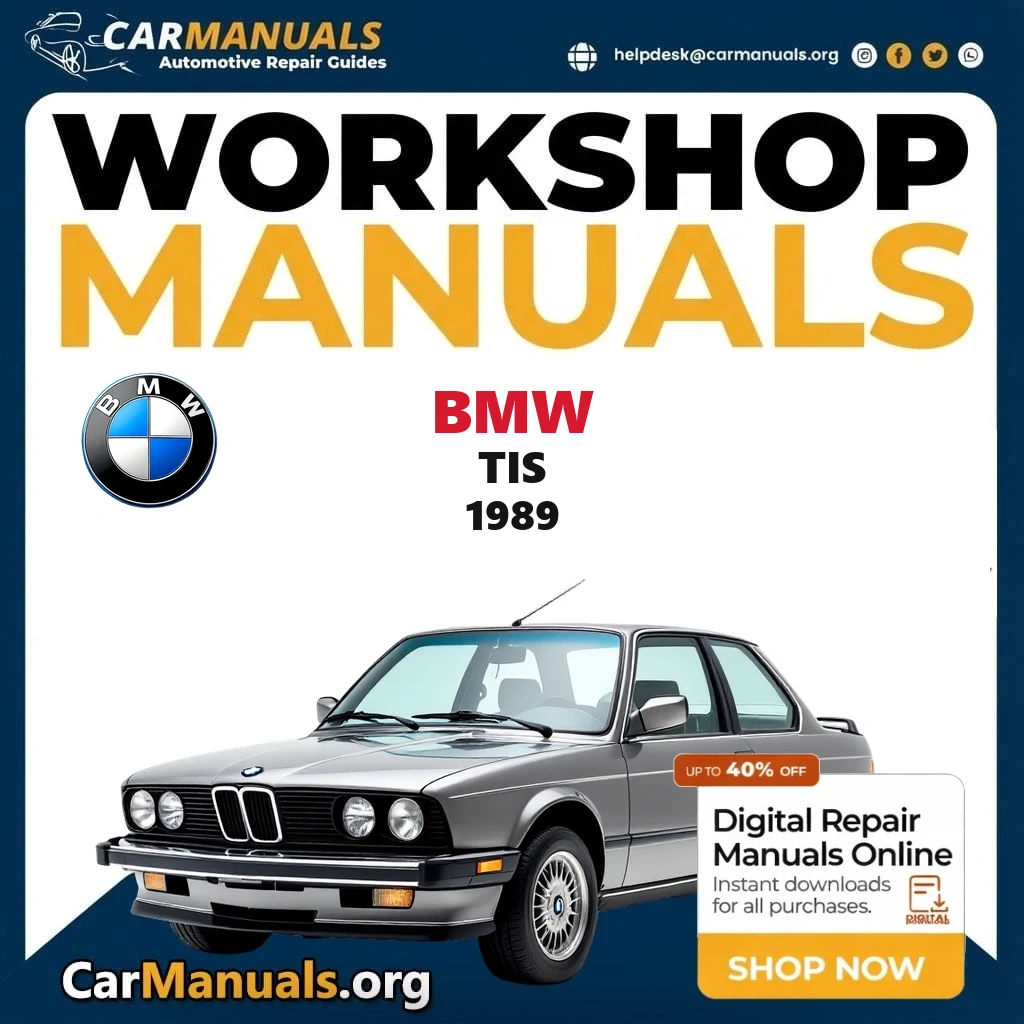BMW TIS 1989 workshop manual