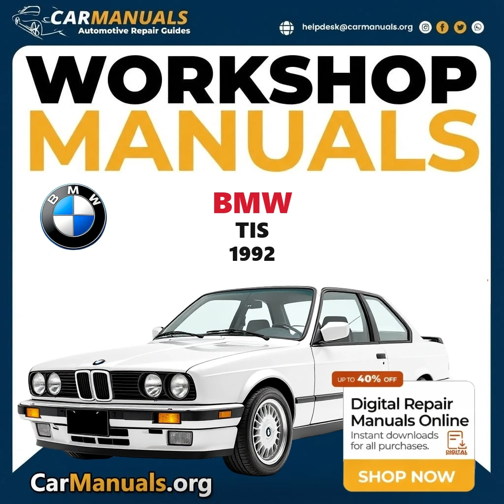 BMW TIS 1992 workshop manual