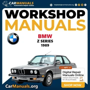 BMW Z Series 1989 workshop manual
