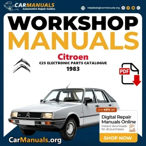 Citroen C25 Electronic Parts Catalogue 1983 workshop manual