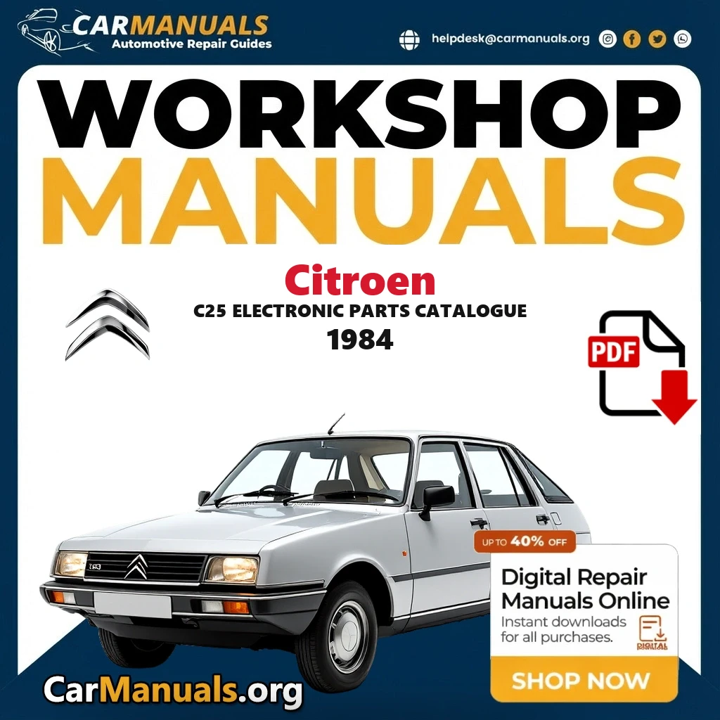 Citroen C25 Electronic Parts Catalogue 1984 workshop manual