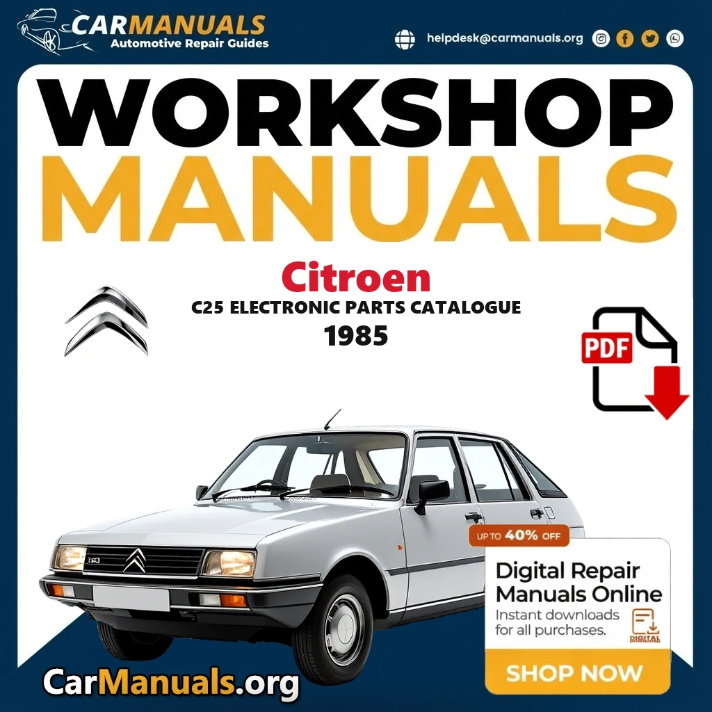 Citroen C25 Electronic Parts Catalogue 1985 workshop manual
