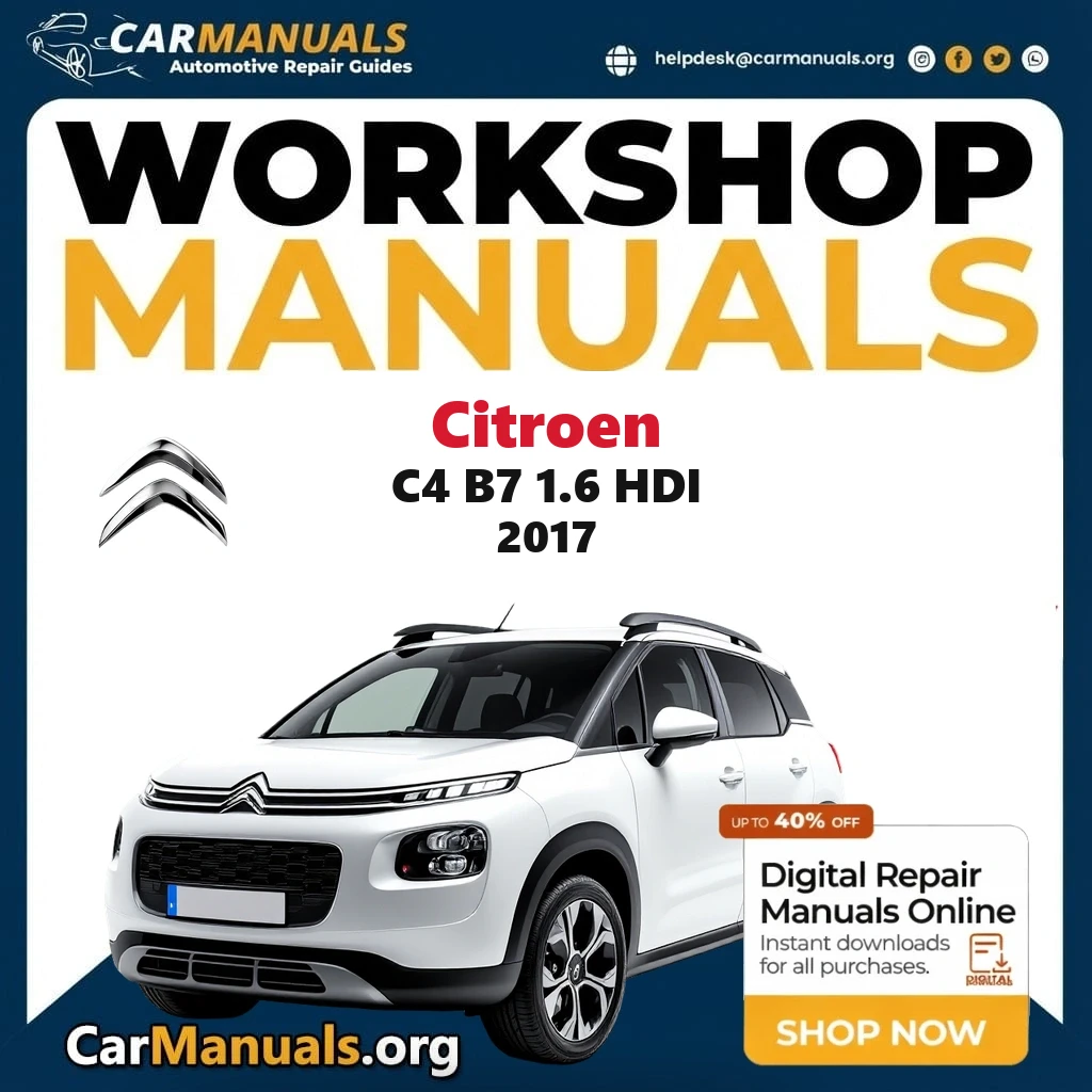 Citroen C4 B7 1.6 HDi 2017 workshop manual