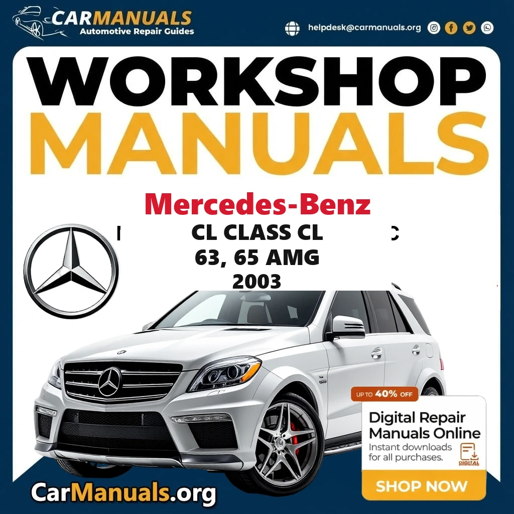 Mercedes-Benz CL Class CL 63, 65 AMG 2003 workshop manual