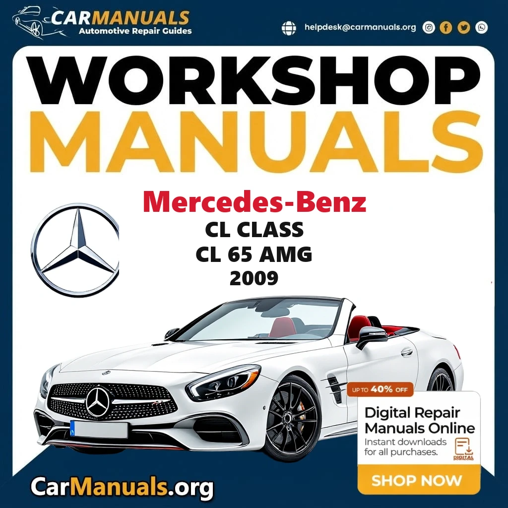 Mercedes-Benz CL Class CL 65 AMG 2009 workshop manual