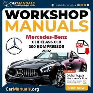 Mercedes-Benz CLK Class CLK 200 KOMPRESSOR 2002 workshop manual