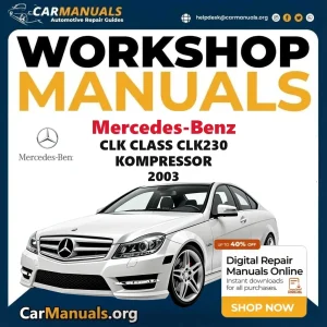 Mercedes-Benz CLK Class CLK230 KOMPRESSOR 2003 workshop manual