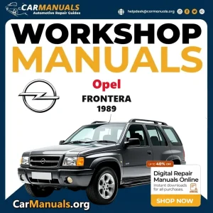 Opel Frontera 1989 workshop manual