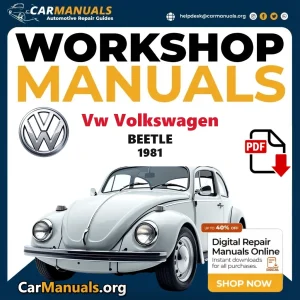 VW Volkswagen Beetle 1981 Workshop Service and Repair Manual Download Complete PDF Technical Guide for Fixing, Maintenan